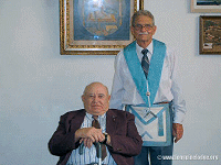W:. Doyle Hollenbeck with W:.M:. Jack Roark