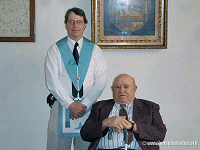 W:. Doyle Hollenbeck with Bro:. Phil Brown