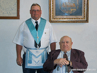 W:. Doyle Hollenbeck with W:.B:. Gary Wolfe