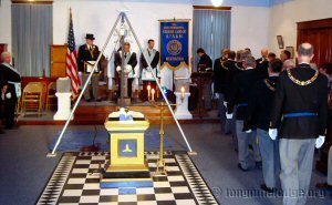 The Grand Officers enters the Lodge